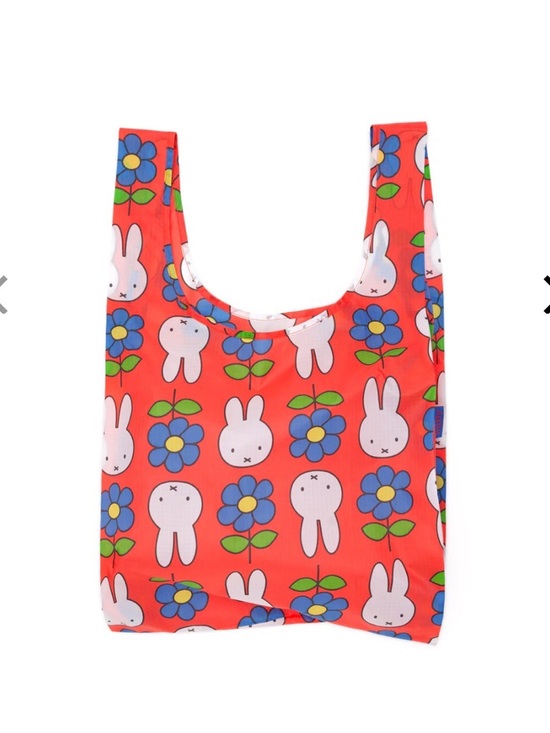 BAGGU Handbags - BAGGU Miffy Blue Flower Foldable Tote Shopping Bag